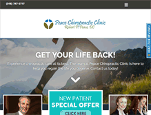 Tablet Screenshot of peacechiro.com
